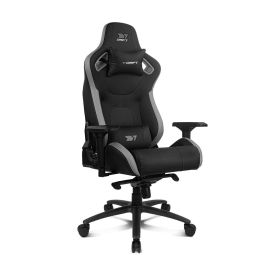 DRIFT DR600 Silla Gaming XL Ergonómica con Reposabrazos 4D, Respaldo Reclinable, Cojines Lumbar/Cervical Negro/Gris