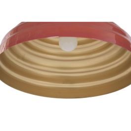 DKD Home Decor Lámpara de Techo Roja 34.5 x 17 x 34.5 cm