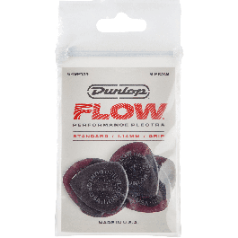 DUNLOP Pack De 6 Unidades Grip Flow Standard - Púas para Guitarra 1.14 Mm