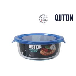 Quttin Fiambrera Red con Tapa Azul, 17.7x17.7x7 cm, 900 cc (6 Unidades) Precio: 14.49999991. SKU: B17H6TKGC9