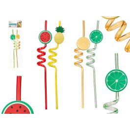 Set 2 Pajitas Frutas Surtidos Leknes - 10x33x3.5 cm, Colores Variados (48 Unidades) Precio: 30.50000052. SKU: B1EDSXD2QG