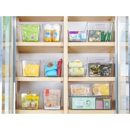 Dem Cesta Multiusos Transparente 23.5 x 13.3 x 11.5 cm (18 Unidades)