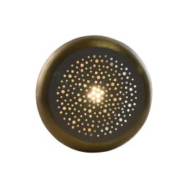 DKD Home Decor Lámpara de Sobremesa Diseño Moderno de Metal Gris y Dorado, E27 LED 4W, 36x36x37.5 cm DKD Home Decor Lámpara de Sobremesa Diseño Moderno de Metal Gris y Dorado, E27 LED 4W, 36x36x37.5 cm