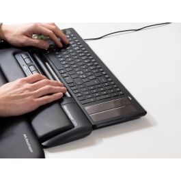 Mousetrapper Delta Regular, Ratón ergonómico Centrado, Negro, Barra de control 255mm, 7 Teclas Programables, 4000 cpi