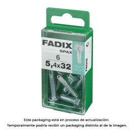 Fadix Tornillo Autotaladrante Rosca Chapa Hexagonal 5,4x32mm - Caja de 6 Unidades