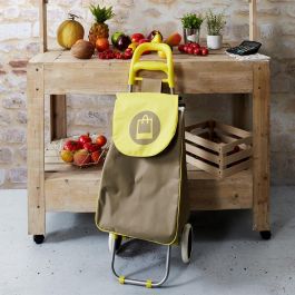 Entre Temps Carro Compra 50L Estructura Acero Ruedas Goma Colores Surtidos