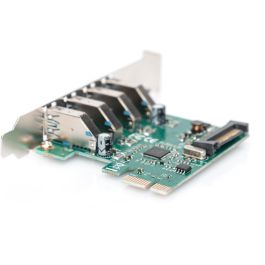 Digitus Tarjeta PCI Express 4 Puertos USB 3.0 Interna 5000 Mbit/s para PC con Windows