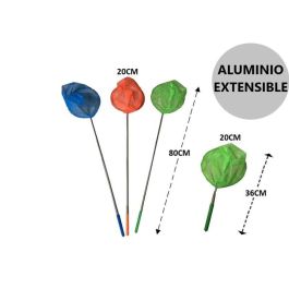 Poessa Salabre de Aluminio Extensible 36x80x20 cm Naranja, Azul o Verde - Modelos Surtidos