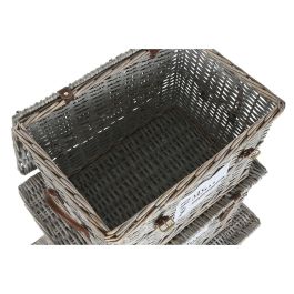 Juego de Baúles Home ESPRIT Natural Mimbre 67 x 45 x 46 cm Juego de Baúles Home ESPRIT Natural Mimbre 67 x 45 x 46 cm