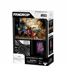 FANDROP FAN0630996920688 Figura Star Wars Capitán América vs Thanos, Vitrina Escena Culto + Mini Póster - 18 cm