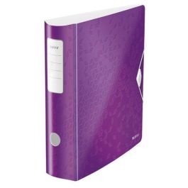 Archivador Palanca Leitz Active Wow Polyfoam A4 180º 75Mm Lomo Curvado Y Cierre Con Goma Violeta Metalizado (Set de 5) Precio: 81.50000012. SKU: B15TRGH3B8
