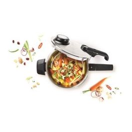 Fissler 622-412-04-070/0 Olla a Presión Vitavit Premium 4.5L – 22cm con Cesto y Trípode, Mango Desmontable, Fondo Cookstar Apto para Inducción