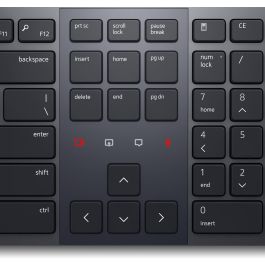 Dell Teclado KB900 Inalámbrico, Bluetooth 5.1 y 2.4 GHz, QWERTY Español, Retroiluminado, Grafito