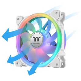 Thermaltake SWAFAN 12 RGB Radiator Fan TT Premium Edition, Ventilador 120mm para PC, 3 unidades, Blanco