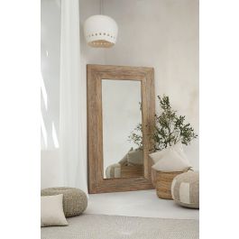 DKD Home Decor Espejo Vestidor Balines Indo 2c25 Blanco Natural 100 x 180 x 7 cm Precio: 282.88999948. SKU: B12KPH2X8Z