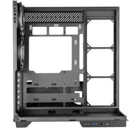 Mars Gaming MC3 Caja ATX Semitorre Gaming, Triple Cristal Templado, 3 Ventiladores FRGB Incluidos, Micro-ATX/Mini-ITX, Negra, Gestión de Cables