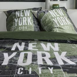 Today TOD3574641268596 Juego de cama JAVA 240x220 cm Algodón Estampado New York Verde Today TOD3574641268596 Juego de cama JAVA 240x220 cm Algodón Estampado New York Verde