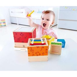 Hape Juego de Bloques e Instrumentos Musicales de Madera, Sonidos, para Bebés +18 Meses, Juguete Educativo de 6 Piezas Hape Juego de Bloques e Instrumentos Musicales de Madera, Sonidos, para Bebés +18 Meses, Juguete Educativo de 6 Piezas