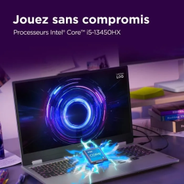 Lenovo LOQ 15IRX10 83JE001QFR Portátil Gaming 15'' FHD 144 Hz Core i5-13450HX RTX 4060 115W 16GB RAM SSD 512GB
