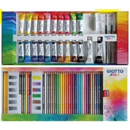 Giotto ArtiSet Set de Introducción a Técnicas Húmedas de Pintura y Dibujo con Lápices y Pinceles