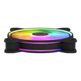 Cooler Master MasterFan MF140 HALO² Ventilador 14 cm Negro, Iluminación LED Multi, PWM, 1600 RPM, 59.51 CFM, MFL-B4DN-16NP2-R2 Cooler Master MasterFan MF140 HALO² Ventilador 14 cm Negro, Iluminación LED Multi, PWM, 1600 RPM, 59.51 CFM, MFL-B4DN-16NP2-R2