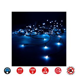 Cortina easy-connect 2x1m 10 tiras 100 leds azul 30v (interior-exterior) total 1,8 W Precio: 16.78999993. SKU: S7916392