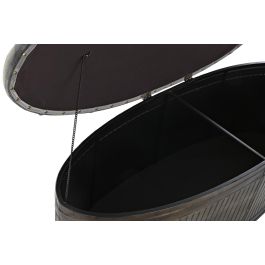 DKD Home Decor Descalzadora Loft Gris Metal Poliester 42 x 47 x 117 cm