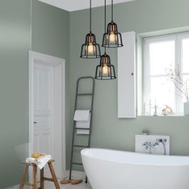 Endüstri Lámpara Colgante "Sorocaba" OPV-892OPV1780 Estilo Industrial Negro 3xE27