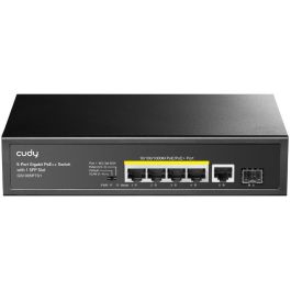 Cudy GS1005PTS1 - Switch PoE+ de 5 Puertos Gigabit + 1 Puerto SFP Precio: 51.89000058. SKU: B1746B3HKS