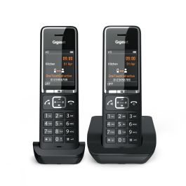 Gigaset L36852-H3001-D204 Teléfono Inalámbrico Comfort 550 Duo Negro Cromo
