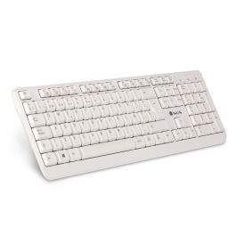 NGS Teclado Con Cable Spike USB con Teclas Multimedia y Plug & Play, Diseño Resistente a Salpicaduras