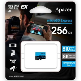 Apacer AP256GMCEXG3X17-RA Tarjeta Memoria 256GB microSD Express 810/700 MB/s UHS-I Clase 10 para 8K y Switch 2 Precio: 54.88999956. SKU: B1DX7CEJVY