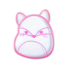 Wondee Lámpara Neón Squishmallow Fifi Zorra Rosa 22cm x 18cm x 2cm