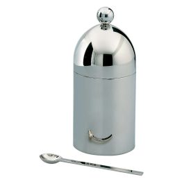 Alessi 90024 ALDO ROSI Azucarero en Acero Inoxidable 18/10 con Cucharita