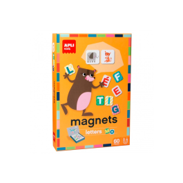 Apli Juego Didáctico Magnético de Letras para Aprender a Escribir y Formar Palabras con Escenario y 48 Fichas Magnéticas Precio: 18.49999976. SKU: B1BK2YE55X