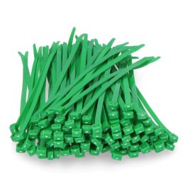 Edm Bridas verdes nylon 4,6 x 200 mm alta calidad - Paquete de 100 unidades