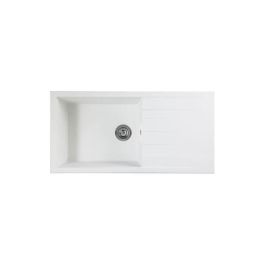 Stradour UNI - 17 Fregadero Incorporado CUBE SMC Blanco 1 Recipiente 100x50 cm Drenaje Manual con Sifón y Cesta Stradour UNI - 17 Fregadero Incorporado CUBE SMC Blanco 1 Recipiente 100x50 cm Drenaje Manual con Sifón y Cesta