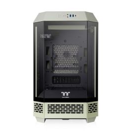 Thermaltake The Tower 250 Mini Tower para PC con Pantalla LCD de 3.9 pulgadas, Ventiladores 120mm Preinstalados - Matcha Green