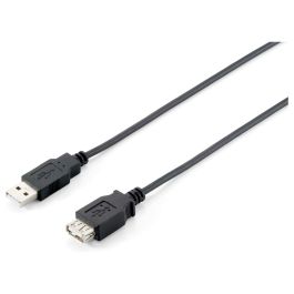 Equip Cable Alargador USB 2.0 Tipo A Macho a Tipo A Hembra Doble Blindado Negro Contacto Flash Oro Precio: 5.89999993. SKU: B14LE7R37W