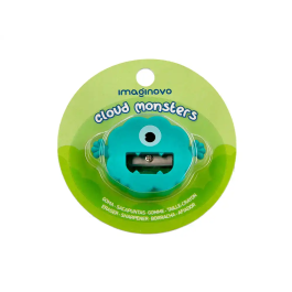 Imaginovo Goma de borrar Monstruo con Sacapuntas Colores Surtidos Fantasía Escolar