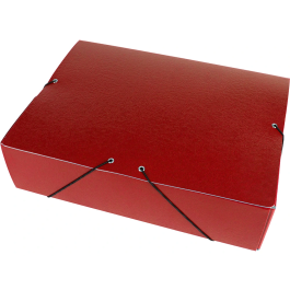 Liderpapel Carpeta Proyectos Folio Lomo 90mm Cartón Gofrado Rojo