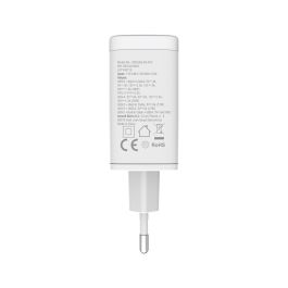 muvit for change cargador de pared Retráctil Tipo C PD 30W blanco
