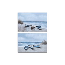 DKD Home Decor Cuadro Mediterraneo Azul Beige Lienzo MDF 2.8 x 80 x 120 cm (2 Unidades) Precio: 57.49999981. SKU: B1CVT7PRMT