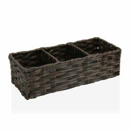 Cesta Multiusos Versa 15,2 x 10,2 x 35,6 cm 3 Compartimentos Marrón Precio: 9.5000004. SKU: S3407614