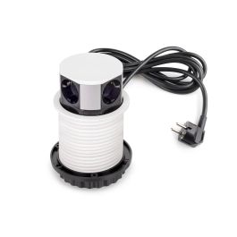 Emuca Multiconector extraíble Vertikal Push diámetro 100mm, 3 enchufes tipo Schuko, 1 USB tipo A, 1 USB tipo C, Acero y Plástico, Pintado blanco Emuca Multiconector extraíble Vertikal Push diámetro 100mm, 3 enchufes tipo Schuko, 1 USB tipo A, 1 USB tipo C, Acero y Plástico, Pintado blanco Precio: 54.94999983. SKU: B16FT3RRZD