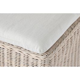 DKD Home Decor Silla Indonesia 1c24 Ratán y Madera Mango Blanco Crudo 55 x 100 x 50 cm con Cojín