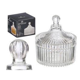 Giftdecor Bombonera de Cristal para Dulces - 10 cm x 10 cm x 14 cm, Transparente (Set de 24) Precio: 38.59000002. SKU: B1KMT445W5