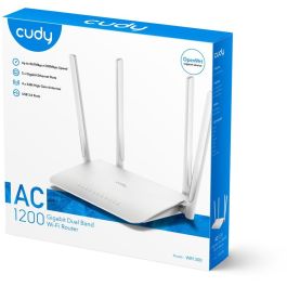 Cudy AC1200 Gigabit Wi-Fi Mesh Router Doble Banda 2.4 GHz 5 GHz Wi-Fi 5 802.11ac