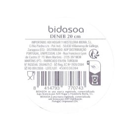 Bidasoa Deneb Hydrozero - Plato Hondo de Porcelana Marrón 20 cm - Set de 6 Unidades - Resistente a Rayaduras y Apilable