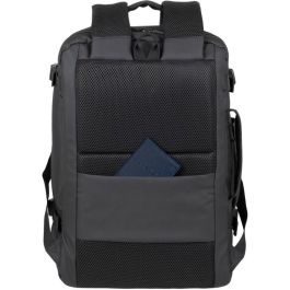 Rivacase Tegel 8465 Mochila casual para portátil 17.3" negra de poliéster ECO-FRIENDLY RPET unisex